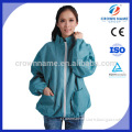 sms blue disposable nonwoven jacket lab coat with zipper